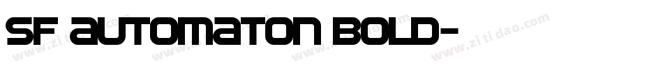 SF Automaton Bold字体转换